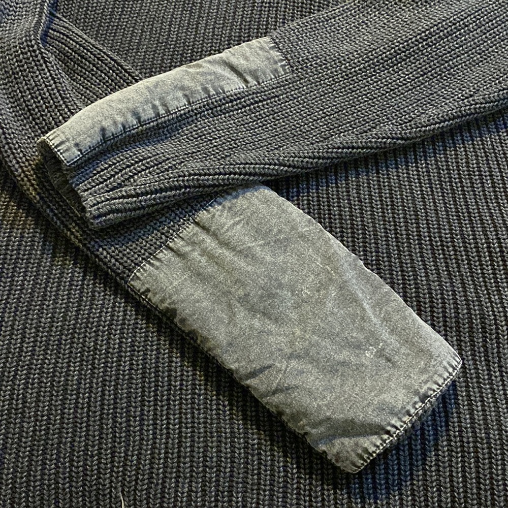 Orvis Weathered Patchwork 1/4 Button Sweater - image 7